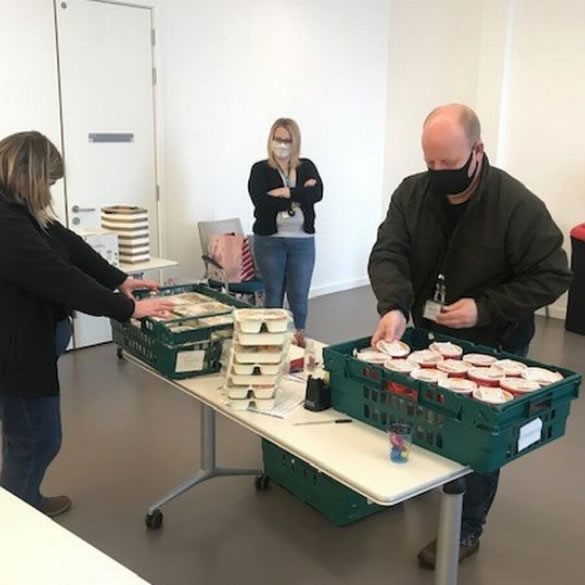 The Larder and West Lothian College joined forces to provide the Christmas dinners to vulnerable groups over festive period