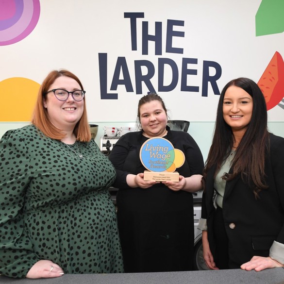 The Larder wins Newcomer of the Year Award at Living Wage Scotland Awards