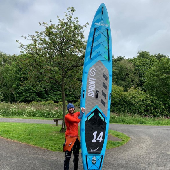 The Larder's Employee, Adam Underwood, Paddleboard's 150km in Aid of Catalyst Kitchen