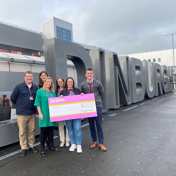 Charity partnership extended: Edinburgh Airport to work with The Larder in 2023